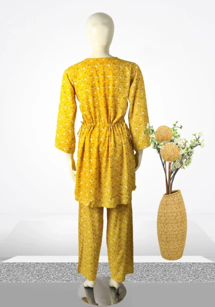 Dark Yellow Co-Ord Set – Shamraat